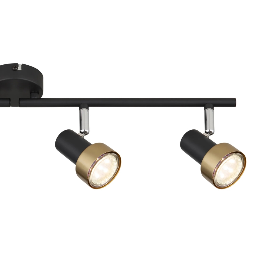 Globo - Strahler  4xGU10/25W/230V schwarz/golden