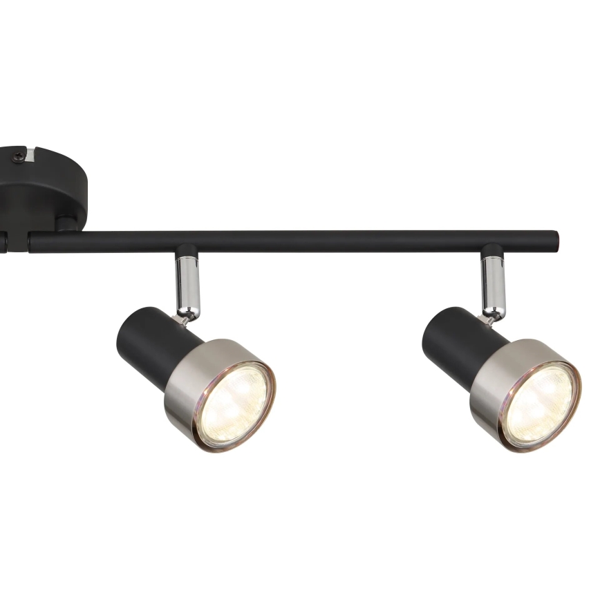 Globo - Strahler  4xGU10/25W/230V schwarz/silbern