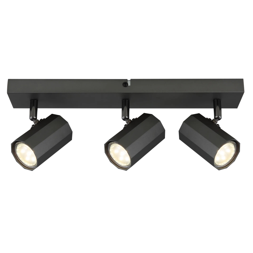 Globo - Strahler 3xGU10/25W/230V schwarz
