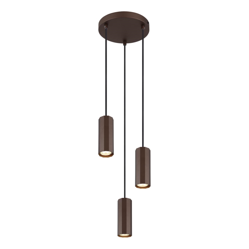 Globo - Hängeleuchte 3xGU10/25W/230V braun
