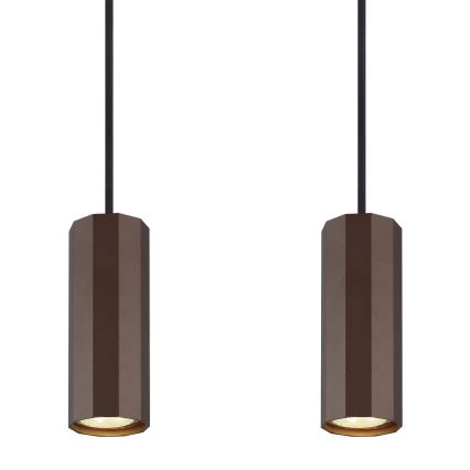 Globo - Hängeleuchte 4xGU10/25W/230V braun