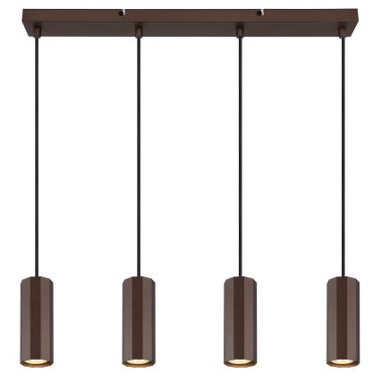 Globo - Hängeleuchte 4xGU10/25W/230V braun