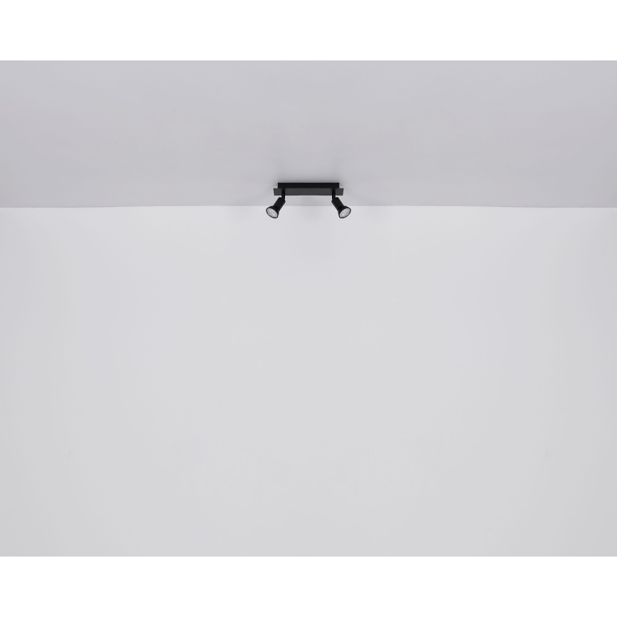 Globo - Strahler 2xGU10/35W/230V schwarz