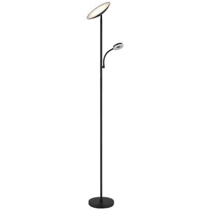Globo - Dimmbare LED-Stehleuchte LED/20W/230V+ LED/5W 3000/4000/6500K schwarz