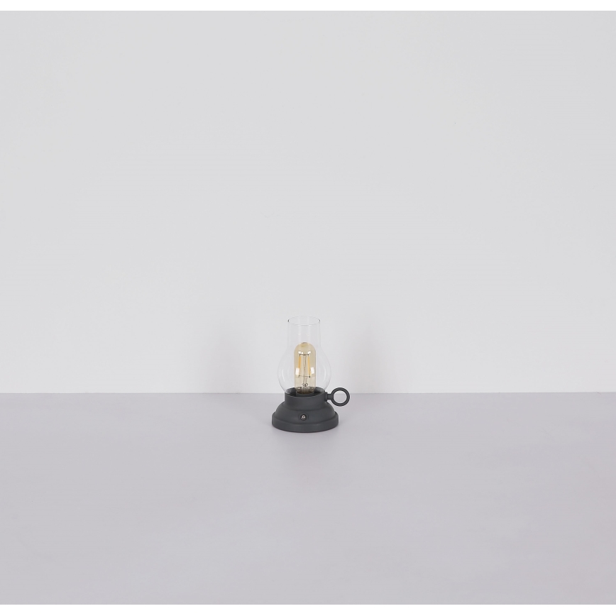 Globo - Dimmbare, aufladbare LED-Tischleuchte mit Touch-Funktion LED/1W/3,7V 1200 mAh anthrazit