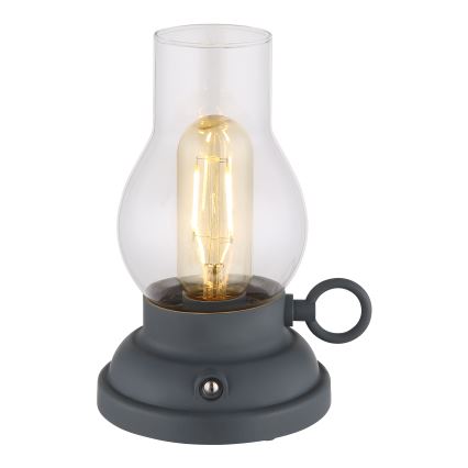 Globo - Dimmbare, aufladbare LED-Tischleuchte mit Touch-Funktion LED/1W/3,7V 1200 mAh anthrazit