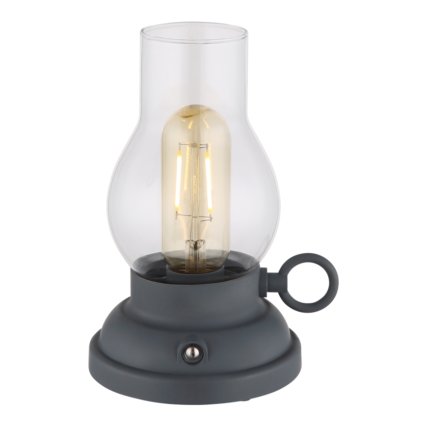 Globo - Dimmbare, aufladbare LED-Tischleuchte mit Touch-Funktion LED/1W/3,7V 1200 mAh anthrazit