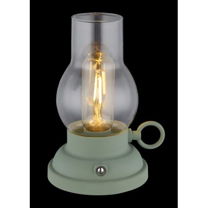 Globo - Dimmbare, aufladbare LED-Tischleuchte mit Touch-Funktion LED/1W/3,7V 1200 mAh grün