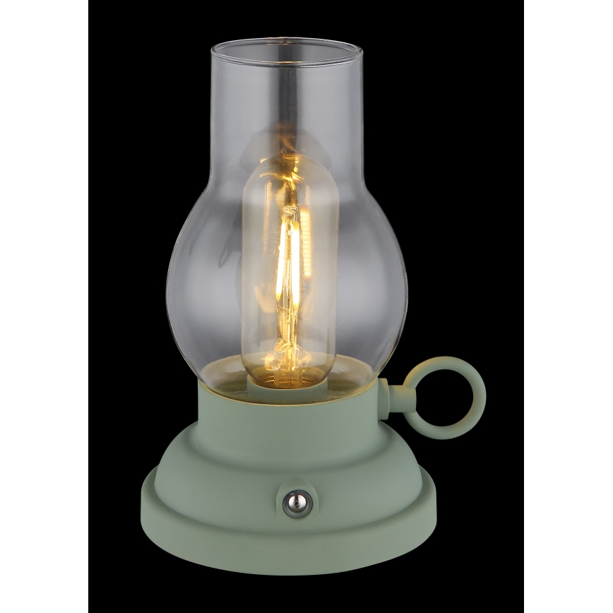 Globo - Dimmbare, aufladbare LED-Tischleuchte mit Touch-Funktion LED/1W/3,7V 1200 mAh grün
