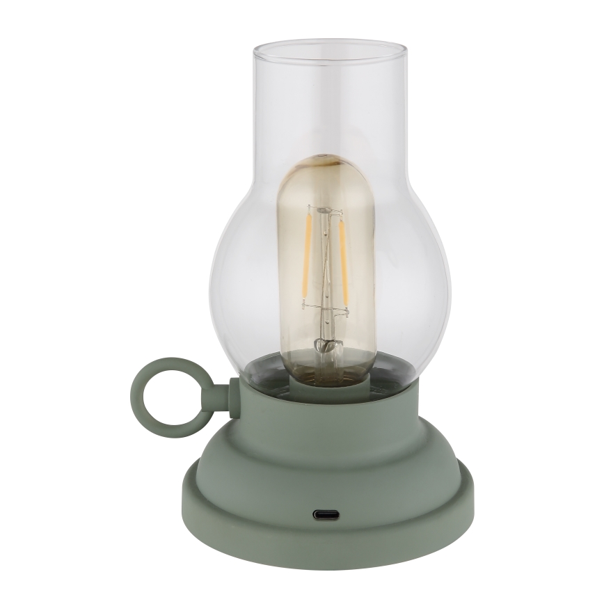 Globo - Dimmbare, aufladbare LED-Tischleuchte mit Touch-Funktion LED/1W/3,7V 1200 mAh grün