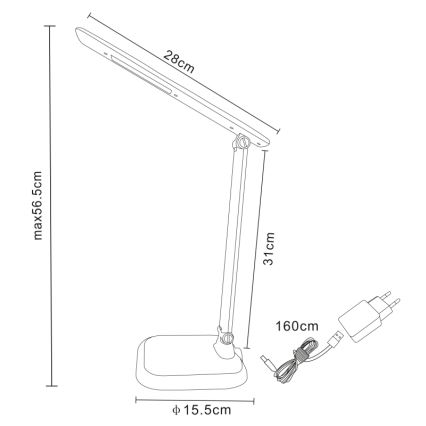 Globo - LED Dimmbare Tischleuchte LED/7W/230V