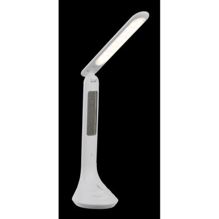 Globo - Dimm- und wiederaufladbare LED-Tischlampe mit Display LED/4W/230V 2200 mAh weiß
