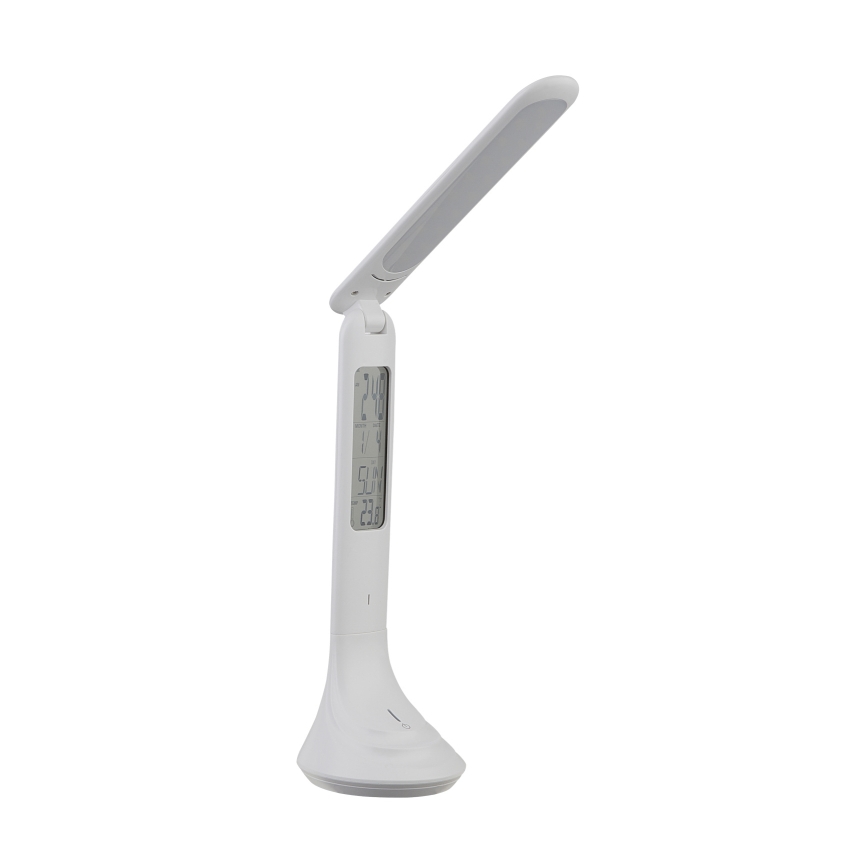 Globo - Dimm- und aufladbare LED-Tischleuchte mit Anzeige LED/4W/230V 2200 mAh weiß