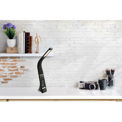 Globo - LED-dimmbare Touch-Tischleuchte mit Display LED/6,5W/230V 3000/4500/5800K schwarz