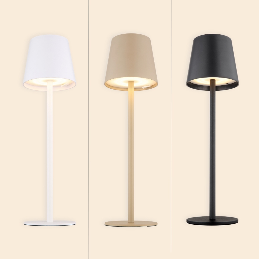 Globo - Dimmbare LED-Outdoor-Leuchte mit Touch-Funktion LED/3W/3,7V IP44 1800 mAh USB beige