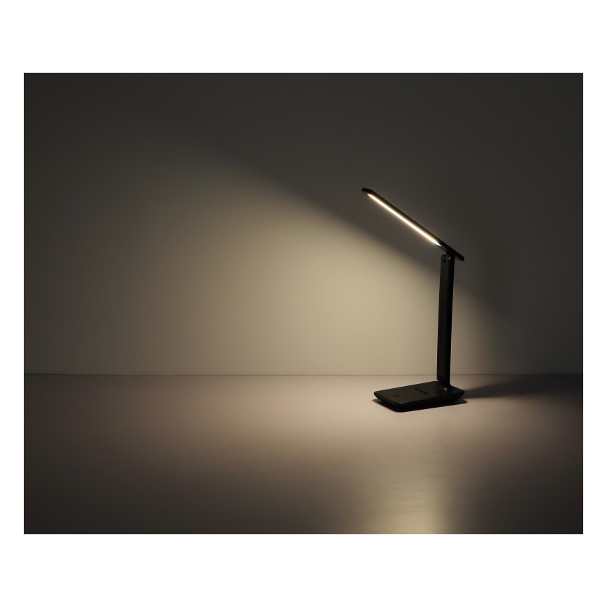 Globo - Dimmbare, aufladbare LED-Touch-Tischleuchte LED/5W/5V 2700/4000/6500K 1800 mAh schwarz