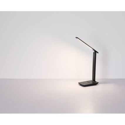 Globo - Dimmbare, aufladbare LED-Touch-Tischleuchte LED/5W/5V 2700/4000/6500K 1800 mAh schwarz