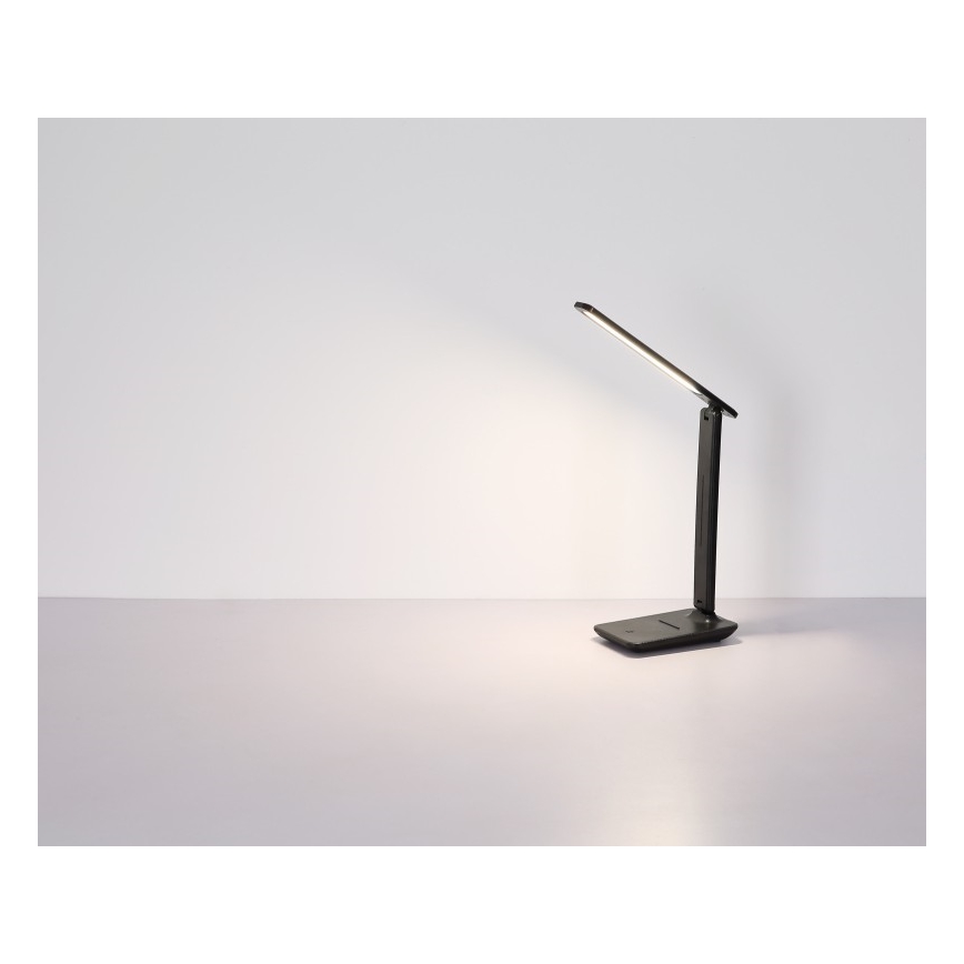 Globo - Dimmbare, aufladbare LED-Touch-Tischleuchte LED/5W/5V 2700/4000/6500K 1800 mAh schwarz