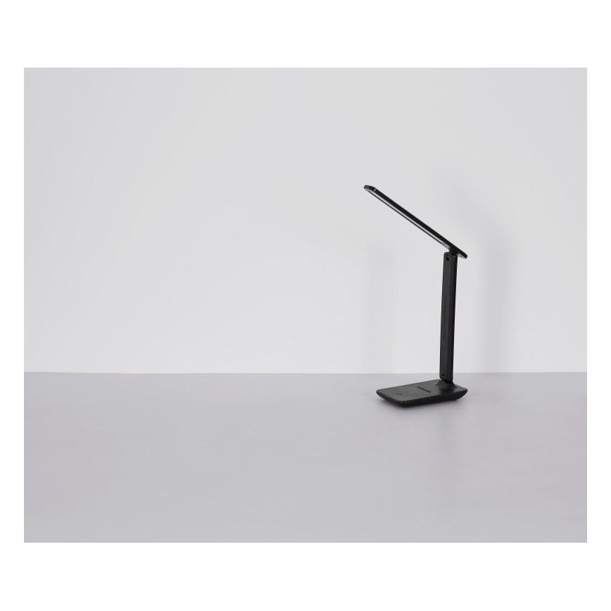 Globo - Dimmbare, aufladbare LED-Touch-Tischleuchte LED/5W/5V 2700/4000/6500K 1800 mAh schwarz