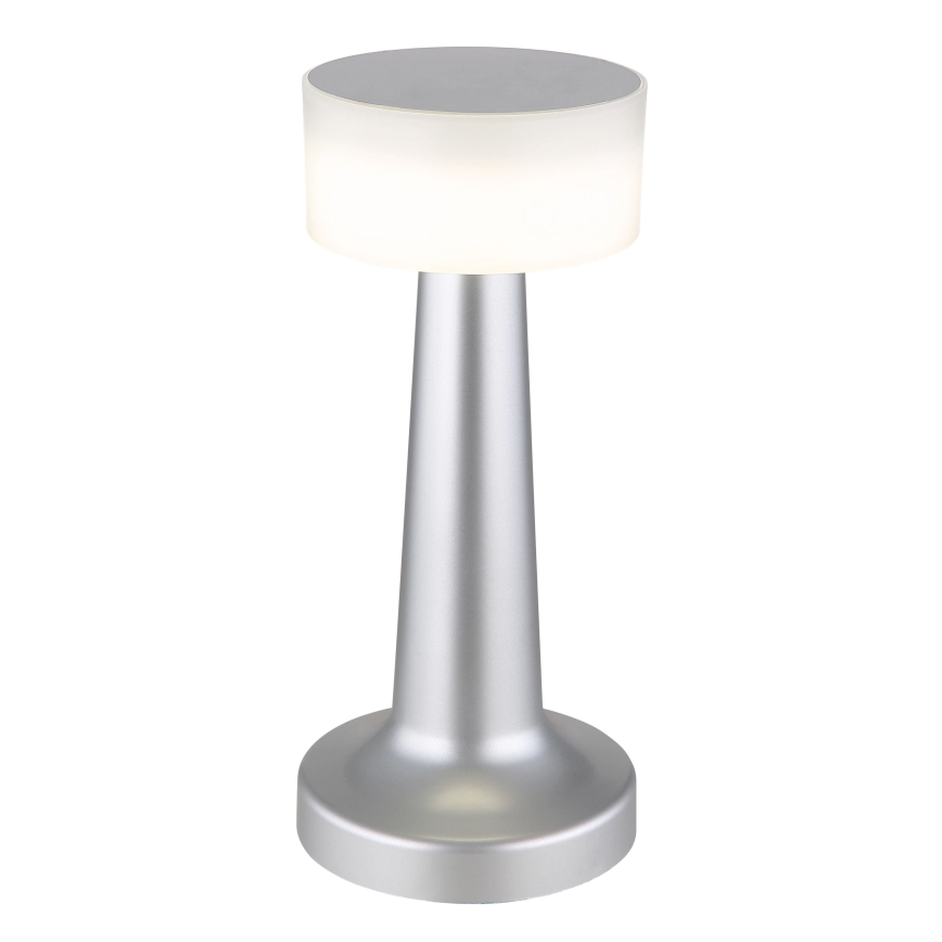 Globo - Dimmbare LED-Tischleuchte mit Touch-Funktion LED/1W/3,7V 2700K/4000K/6500K 800 mAh USB matt Chrom
