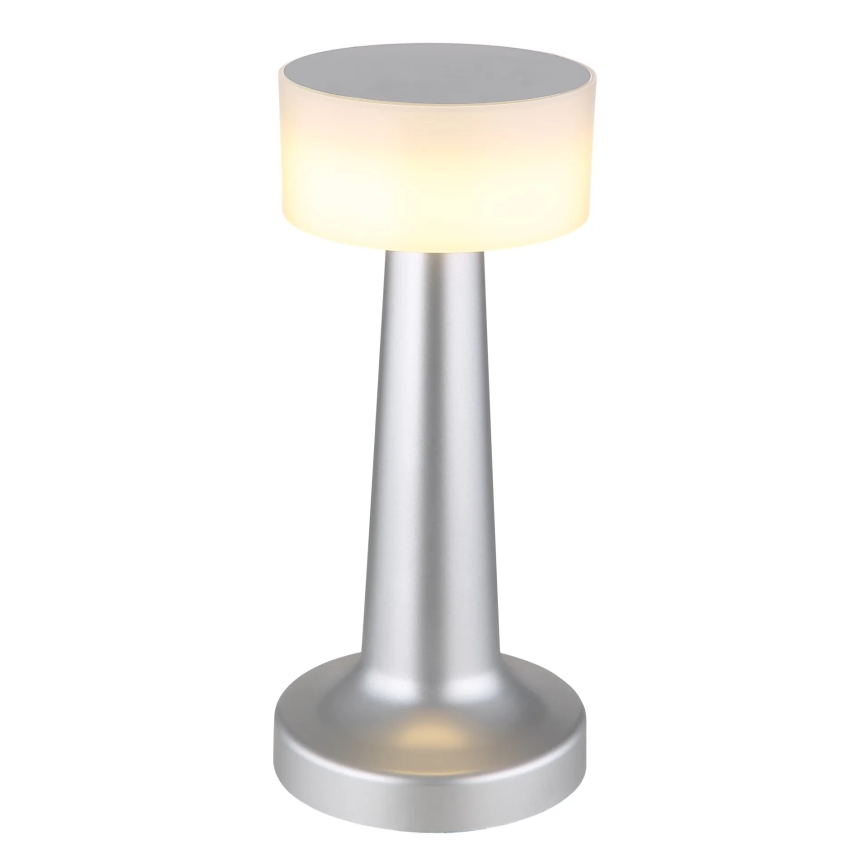 Globo - Dimmbare LED-Tischleuchte mit Touch-Funktion LED/1W/3,7V 2700K/4000K/6500K 800 mAh USB matt Chrom