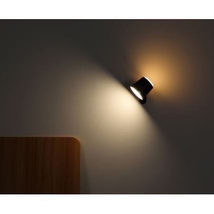 Globo - LED dimmbare Touch-Tischlampe 4in1 LED/6W/3,7V 3000K/4000K/6500K 1500 mAh USB schwarz