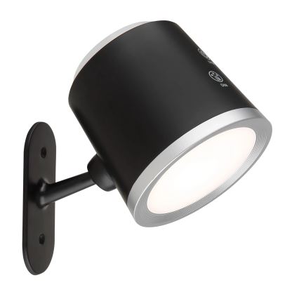 Globo - LED dimmbare Touch-Tischlampe 4in1 LED/6W/3,7V 3000K/4000K/6500K 1500 mAh USB schwarz