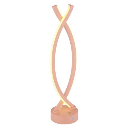 Globo - Dimmbare LED-Tischleuchte mit Touch-Funktion LED/1W/3,7V 3000K 1800 mAh USB rosa