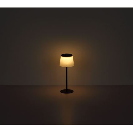 Globo - Dimmbare LED-Touch-Tischleuchte für den Außenbereich LED/1,8W/5V IP44 1800 mAh schwarz/weiß