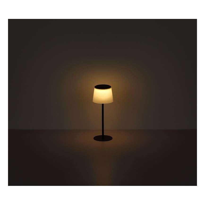 Globo - Dimmbare LED-Touch-Tischleuchte für den Außenbereich LED/1,8W/5V IP44 1800 mAh schwarz/weiß