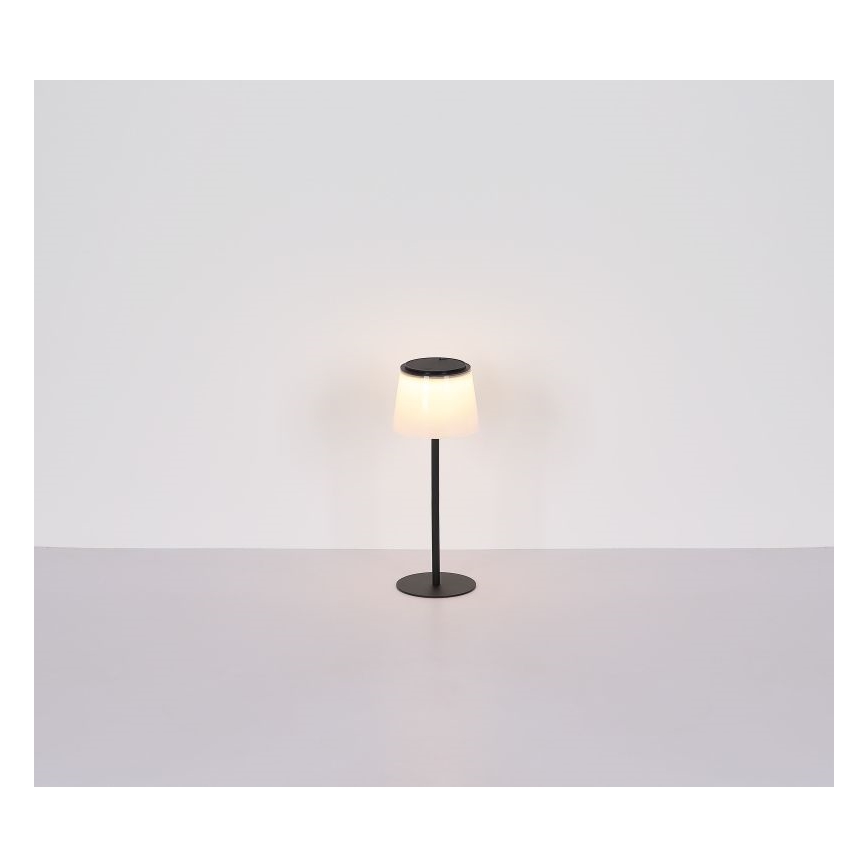 Globo - Dimmbare LED-Touch-Tischleuchte für den Außenbereich LED/1,8W/5V IP44 1800 mAh schwarz/weiß
