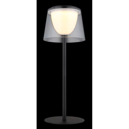 Globo - Dimmbare LED-Touch-Tischleuchte für den Outdoor-Bereich LED/1,8W/5V IP44 1800 mAh schwarz/klar