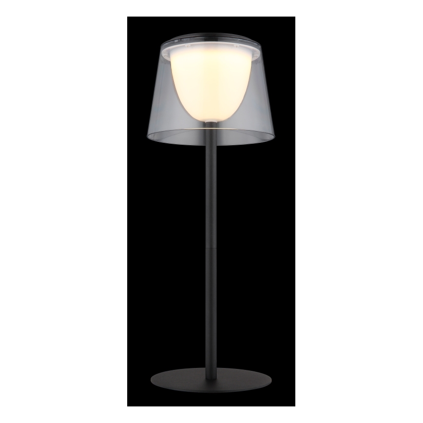 Globo - Dimmbare LED-Touch-Tischleuchte für den Outdoor-Bereich LED/1,8W/5V IP44 1800 mAh schwarz/klar