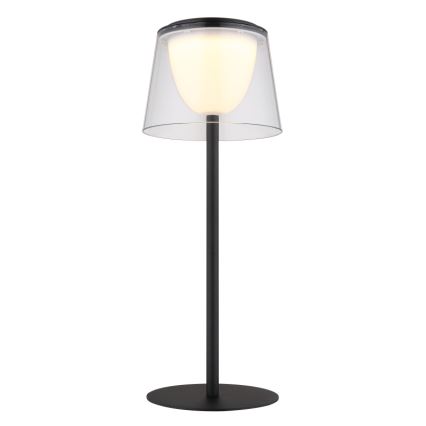 Globo - Dimmbare LED-Touch-Tischleuchte für den Outdoor-Bereich LED/1,8W/5V IP44 1800 mAh schwarz/klar