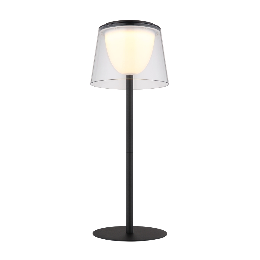 Globo - Dimmbare LED-Touch-Tischleuchte für den Outdoor-Bereich LED/1,8W/5V IP44 1800 mAh schwarz/klar