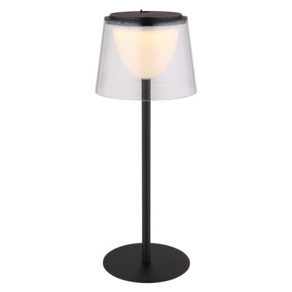Globo - Dimmbare LED-Touch-Tischleuchte für den Outdoor-Bereich LED/1,8W/5V IP44 1800 mAh schwarz/klar