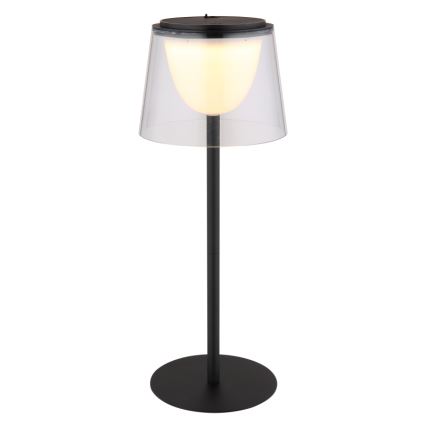 Globo - Dimmbare LED-Touch-Tischleuchte für den Outdoor-Bereich LED/1,8W/5V IP44 1800 mAh schwarz/klar