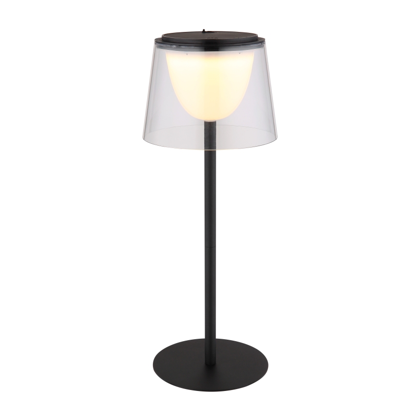 Globo - Dimmbare LED-Touch-Tischleuchte für den Outdoor-Bereich LED/1,8W/5V IP44 1800 mAh schwarz/klar