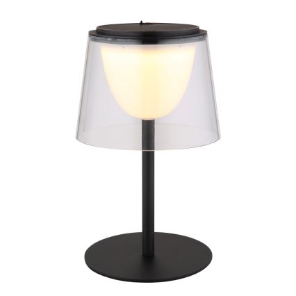 Globo - Dimmbare LED-Touch-Tischleuchte für den Outdoor-Bereich LED/1,8W/5V IP44 1800 mAh schwarz/klar