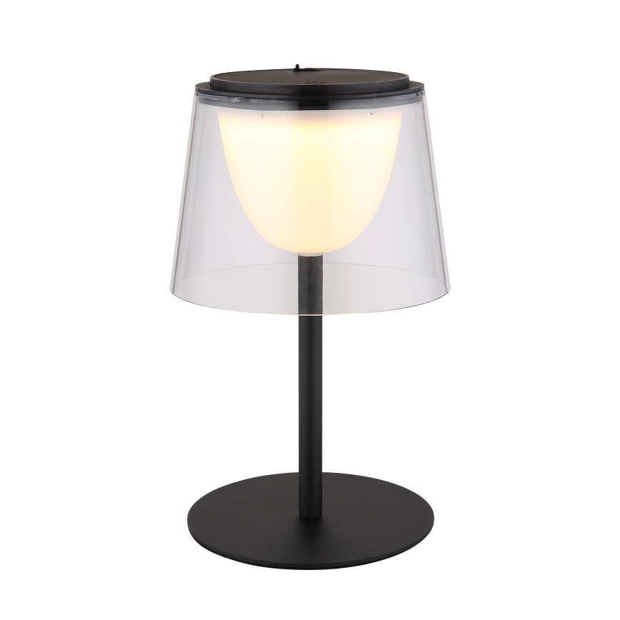 Globo - Dimmbare LED-Touch-Tischleuchte für den Outdoor-Bereich LED/1,8W/5V IP44 1800 mAh schwarz/klar