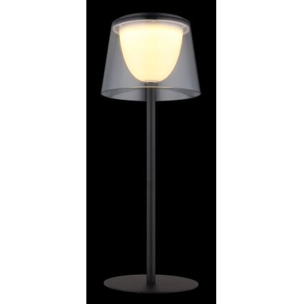 Globo - Dimmbare LED-Touch-Tischleuchte für den  Outdoor-Bereich LED/1,8W/5V IP44 1800 mAh schwarz/rauchig
