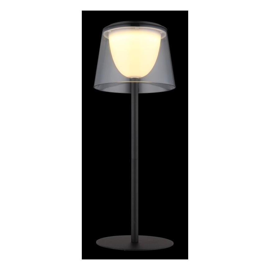 Globo - Dimmbare LED-Touch-Tischleuchte für den  Outdoor-Bereich LED/1,8W/5V IP44 1800 mAh schwarz/rauchig