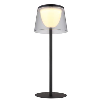 Globo - Dimmbare LED-Touch-Tischleuchte für den  Outdoor-Bereich LED/1,8W/5V IP44 1800 mAh schwarz/rauchig