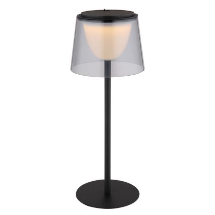 Globo - Dimmbare LED-Touch-Tischleuchte für den  Outdoor-Bereich LED/1,8W/5V IP44 1800 mAh schwarz/rauchig