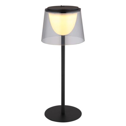 Globo - Dimmbare LED-Touch-Tischleuchte für den  Outdoor-Bereich LED/1,8W/5V IP44 1800 mAh schwarz/rauchig