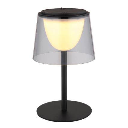 Globo - Dimmbare LED-Touch-Tischleuchte für den  Outdoor-Bereich LED/1,8W/5V IP44 1800 mAh schwarz/rauchig