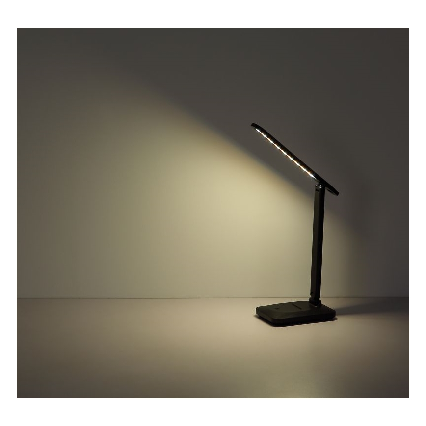 Globo - Dimmbare LED-Tischleuchte mit Touch-Funktion LED/3W/5V 2800/4000/6500K 1800 mAh schwarz