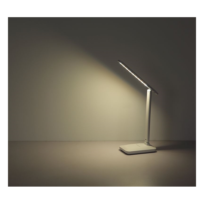 Globo - Dimmbare aufladbare LED-Tischleuchte mit Touch-Funktion LED/3W/5V 2800/4000/6500K 1800 mAh weiß