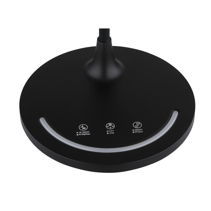 Globo - LED dimmbare flexible Touch-Tischlampe LED/12W/230V 3000/4000/6500K CRI 90 schwarz