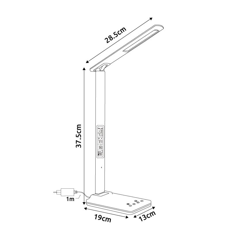 Globo - LED dimmbare Touch-Tischlampe LED/5W/230V 3000/4500/7000K